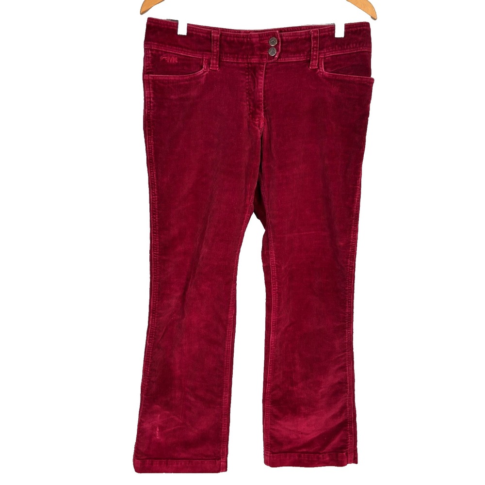 Mountain Khakis Corduroy‎ Pants Womens Size 10 Red Cotton Blend Stretch Thick